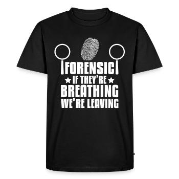 Forensic Investigator Criminology - Men's Premium Organic T-Shirt - black - Front - Nico (187cm)