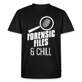 Forensic Files Of Forensic Scientists - Men's Premium Organic T-Shirt - black - Front - Nico (187cm)