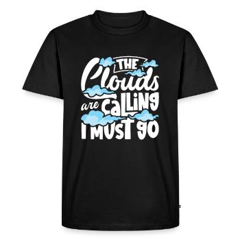 Cloud Watcher Meteorology Meteorologist Cloud - Men's Premium Organic T-Shirt - black - Front - Nico (187cm)