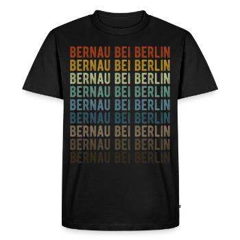 Bernau bei Berlin Stadt Retro Vintage - T-shirt Premium bio Homme - noir - Devant - Nico (187cm)