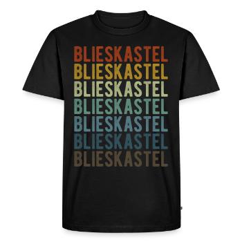 Blieskastel City Rétro Vintage - T-shirt Premium bio Homme - noir - Devant - Nico (187cm)