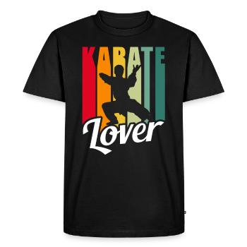 Karate Lovers Fighter Martial Arts Martial Arts - Men's Premium Organic T-Shirt - black - Front - Nico (187cm)