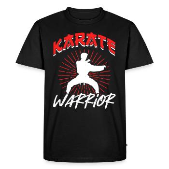 Karate Warrior Martial Arts Fighter Martial Arts - Men's Premium Organic T-Shirt - black - Front - Nico (187cm)