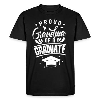 Proud Grandmother Of a Graduate Graduate - Men's Premium Organic T-Shirt - black - Front - Nico (187cm)