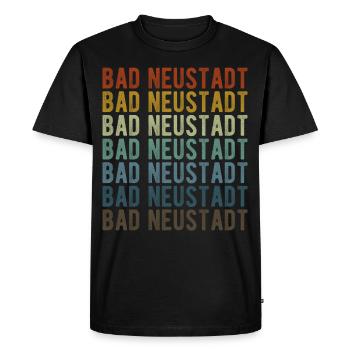 Bad Neustadt City Rétro Vintage - T-shirt Premium bio Homme - noir - Devant - Nico (187cm)
