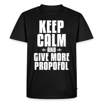 More Propofol Anesthesiologist Anesthesia - Men's Premium Organic T-Shirt - black - Front - Nico (187cm)