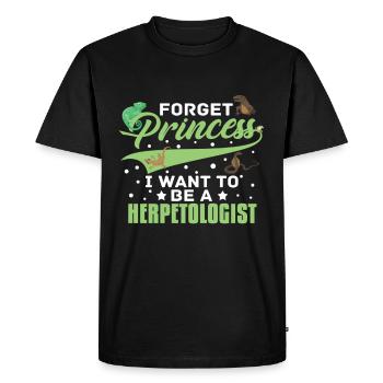 Herpétologistes Filles Reptiles Amphibiens - T-shirt Premium bio Homme - noir - Devant - Nico (187cm)