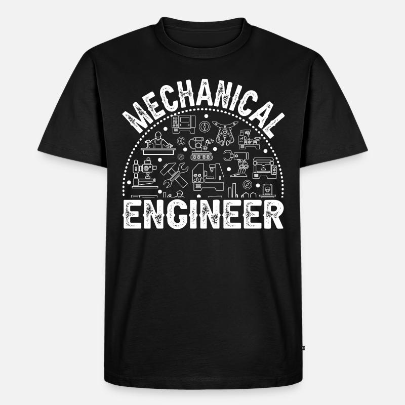 Mechanics Engineer Mechanical Engineering - Men's Premium Organic T-Shirt - black