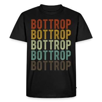 Bottrop City Rétro Vintage - T-shirt Premium bio Homme - noir - Devant - Nico (187cm)