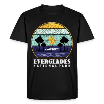 Everglades National Park Florida Subtropical - Men's Premium Organic T-Shirt - black - Front - Nico (187cm)