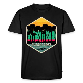 Everglades Wetlands Florida Alli National Park - Men's Premium Organic T-Shirt - black - Front - Nico (187cm)