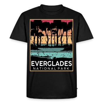 Everglades National Park Alligator Wetlands Wa - Men's Premium Organic T-Shirt - black - Front - Nico (187cm)