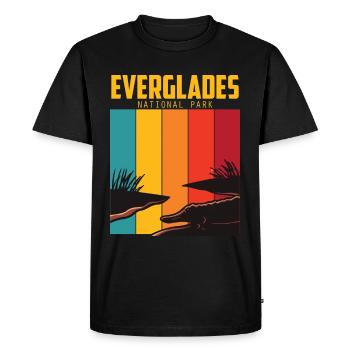 National Park Souvenir Everglades Alligator Hike Su - Men's Premium Organic T-Shirt - black - Front - Nico (187cm)