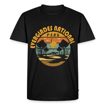 Florida National Park Everglades Wetlands Alli - Men's Premium Organic T-Shirt - black - Front - Nico (187cm)
