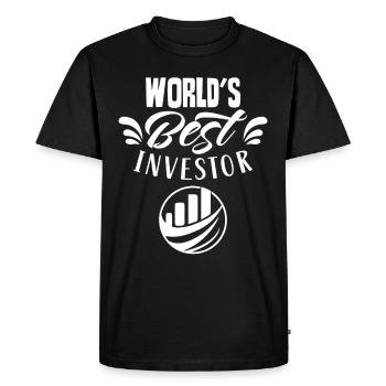 Le meilleur investisseur au monde Invest Investors - T-shirt Premium bio Homme - noir - Devant - Nico (187cm)