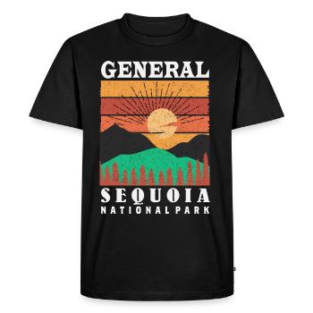 Sequoia National Park Sequoias General Nevada So - Men's Premium Organic T-Shirt - black - Front - Nico (187cm)