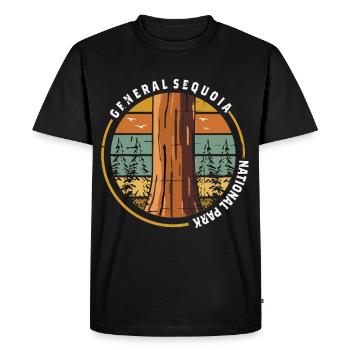 Sequoia National Park Souvenir Hiking Camping Neva - Men's Premium Organic T-Shirt - black - Front - Nico (187cm)