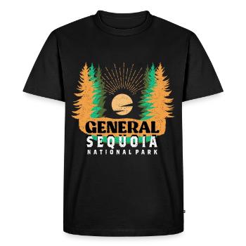 General Sequoia National Park Sequoia Nevada - Men's Premium Organic T-Shirt - black - Front - Nico (187cm)