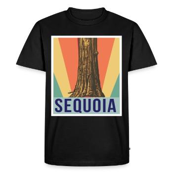 Sequoia Sequoias National Park Hiking Camping N - Men's Premium Organic T-Shirt - black - Front - Nico (187cm)