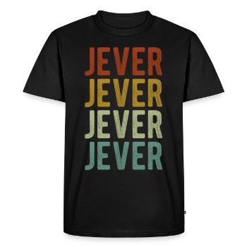 Jever Stadt Retro Vintage - Männer Premium Bio T-Shirt - Schwarz - Vorne - Nico (187cm)