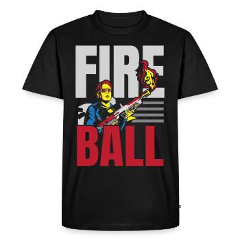 Lance-flammes Bien-aimés Lance-flammes Hot Fire - T-shirt Premium bio Homme - noir - Devant - Nico (187cm)
