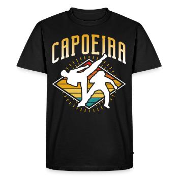 Capoeira Training Brazilian Martial Arts Hobby - Men's Premium Organic T-Shirt - black - Front - Nico (187cm)