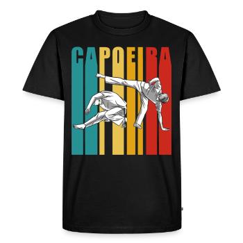 Capoeira Training Brazilian Martial Arts Hobby - Men's Premium Organic T-Shirt - black - Front - Nico (187cm)