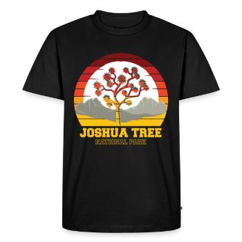 Joshua Tree National Park Souvenir Camping California - Men's Premium Organic T-Shirt - black - Front - Nico (187cm)