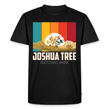 Joshua Tree California Desert National Park Camping - Men's Premium Organic T-Shirt - black - Front - Nico (187cm)