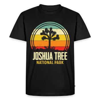 California National Park Joshua Tree Souvenir Desert - Men's Premium Organic T-Shirt - black - Front - Nico (187cm)