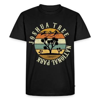National Park Souvenir Joshua Tree California Wall - Men's Premium Organic T-Shirt - black - Front - Nico (187cm)