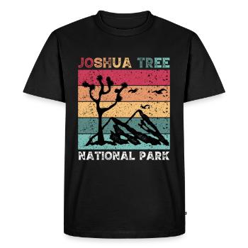 Joshua Tree Souvenir California National Park Camp - Men's Premium Organic T-Shirt - black - Front - Nico (187cm)