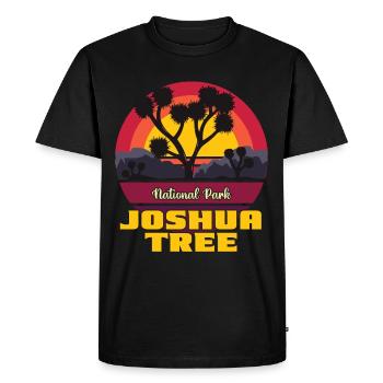 Joshua Tree National Park Hiking California Desert - Men's Premium Organic T-Shirt - black - Front - Nico (187cm)