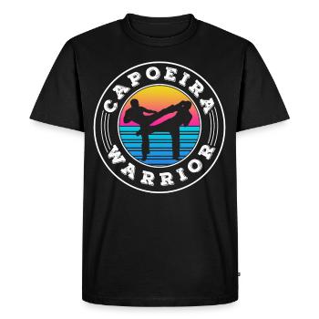 Capoeira Guerrier Arts Martiaux Passe-temps Brésilien - T-shirt Premium bio Homme - noir - Devant - Nico (187cm)