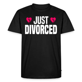 Divorce Séparation Mariage Ex Partie au divorce - T-shirt Premium bio Homme - noir - Devant - Nico (187cm)