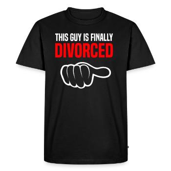 Divorce Séparation Mariage Ex Partie au divorce - T-shirt Premium bio Homme - noir - Devant - Nico (187cm)