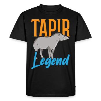 Tapir Legend Wildlife Keeper Tapirrific - T-shirt Premium bio Homme - noir - Devant - Nico (187cm)