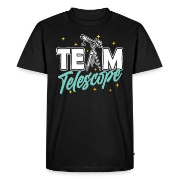 Team Telescope Stars Space Universe - Men's Premium Organic T-Shirt - black - Front - Nico (187cm)