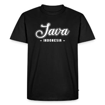 Vintage Holiday Trip Java Indonésie Asie - T-shirt Premium bio Homme - noir - Devant - Nico (187cm)