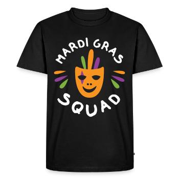 Escouade de Mardi Gras - T-shirt Premium bio Homme - noir - Devant - Nico (187cm)