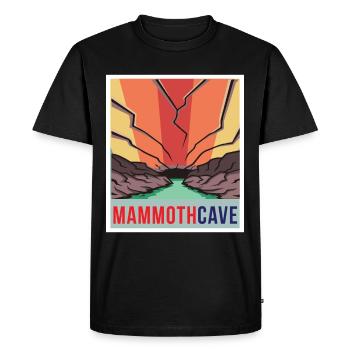 Mammoth Cave Retro National Park Souvenir Kentucky - T-shirt Premium bio Homme - noir - Devant - Nico (187cm)