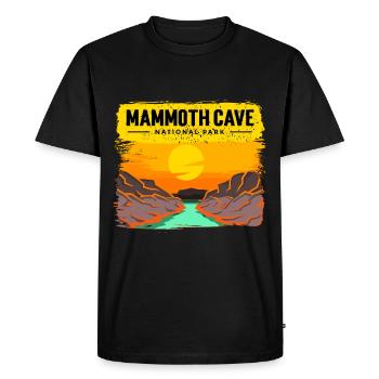 Parc national Cave Mammoth Cave Kentucky Souvenir - T-shirt Premium bio Homme - noir - Devant - Nico (187cm)