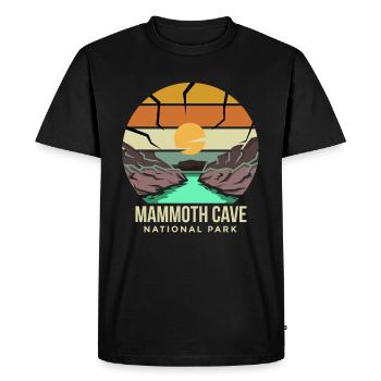 Souvenir Cave Kentucky Mammoth Cave Parc national - T-shirt Premium bio Homme - noir - Devant - Nico (187cm)