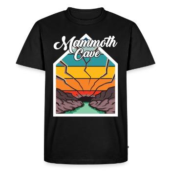 Randonnée dans le parc national de Mammoth Cave Kentucky - T-shirt Premium bio Homme - noir - Devant - Nico (187cm)
