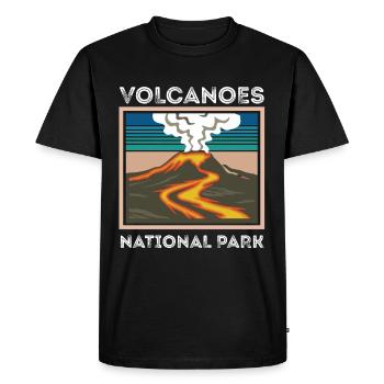 Volcano Souvenir National Park Hawaii Volcano Island - T-shirt Premium bio Homme - noir - Devant - Nico (187cm)