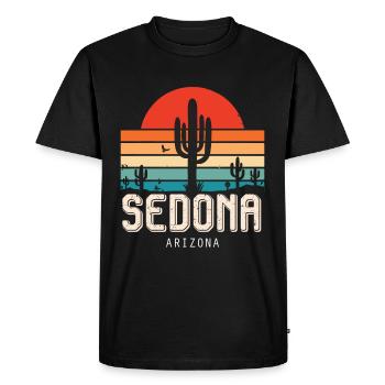 Sedona Gorge National Park Souvenir Arizona - T-shirt Premium bio Homme - noir - Devant - Nico (187cm)