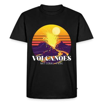 Vulcanoes National Park Hawaii Volcano Souvenir - T-shirt Premium bio Homme - noir - Devant - Nico (187cm)