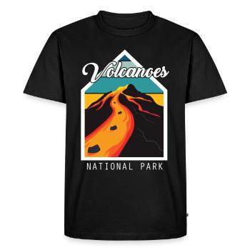 Volcano National Park Island hawaii Volcano Souvenir - T-shirt Premium bio Homme - noir - Devant - Nico (187cm)
