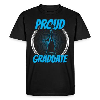 Proud Graduate Graduation Party Graduate - Men's Premium Organic T-Shirt - black - Front - Nico (187cm)