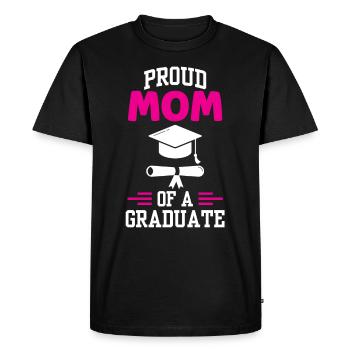 Proud Mother of a Graduate Degree - Men's Premium Organic T-Shirt - black - Front - Nico (187cm)